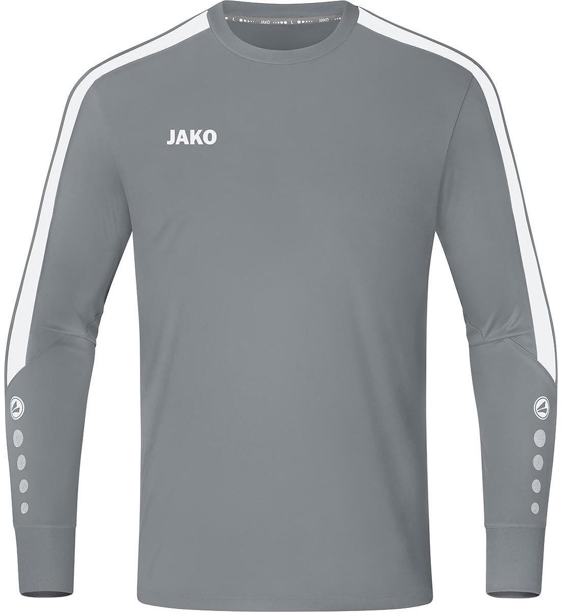 1105x1200-4 Jako Power Keepershirt Lange Mouw Kinderen - Steengrijs | Maat: 116 - Afbeelding 1