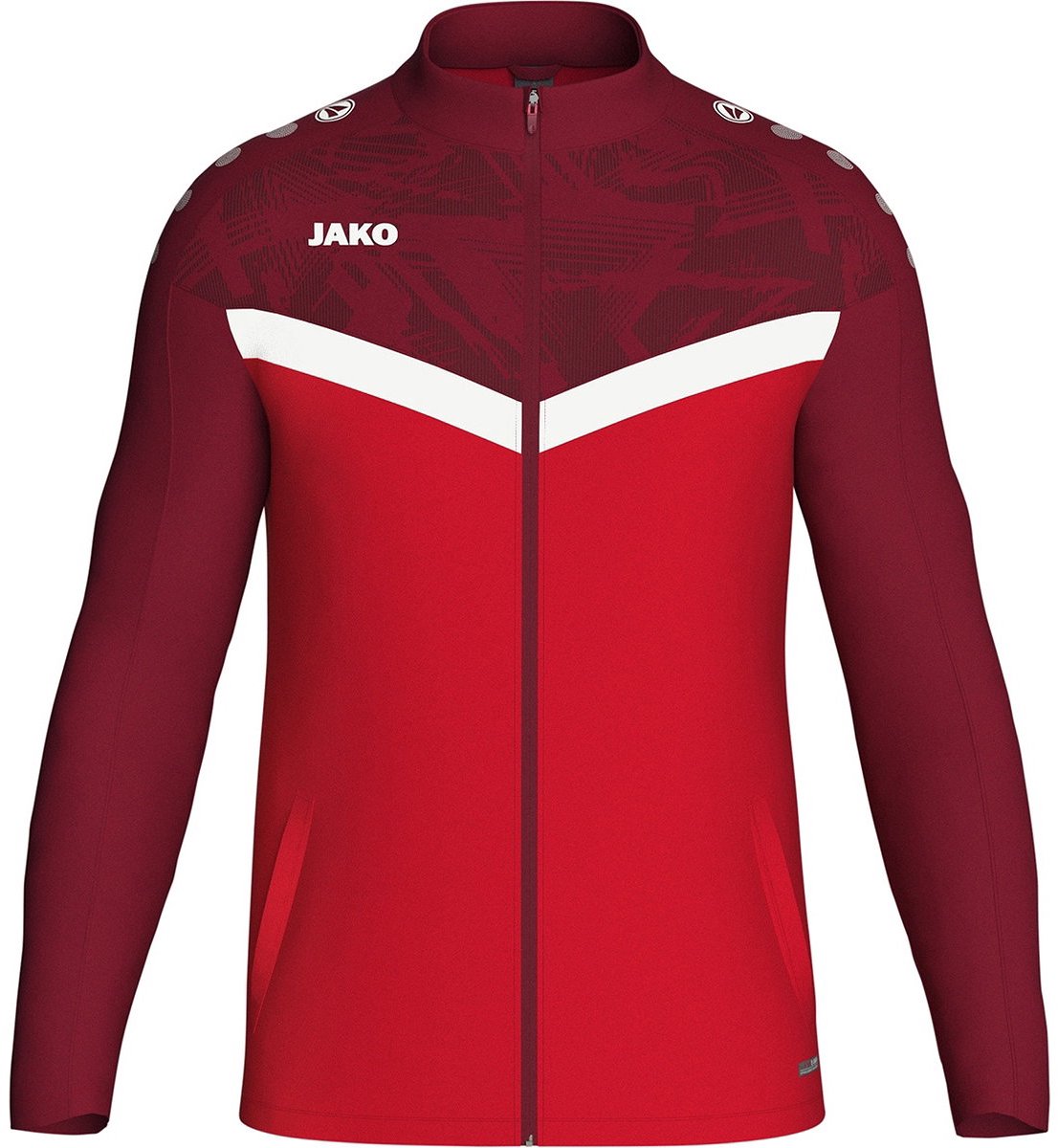 1106x1200-4 Jako Iconic Polyestervest Heren - Rood / Bordeaux | Maat: 4XL - Afbeelding 1