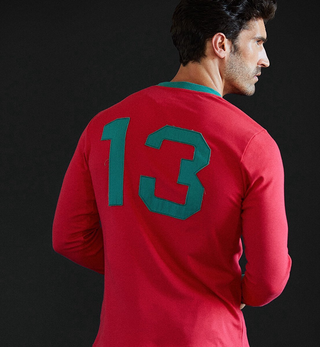 1106x1200-47 Legendarisch retro shirt Portugal 'Eusebio' WK 1966 nr 13 maat XL - Afbeelding 1