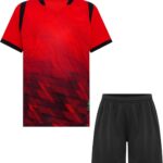 Voetbaltenue Kinderen Shirt met Korte Broek Trainingspak Zomer Sportkleding 5-16 Jaar