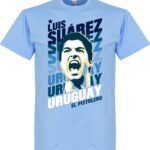 Luis Suarez Uruguay Portrait T-Shirt - XL