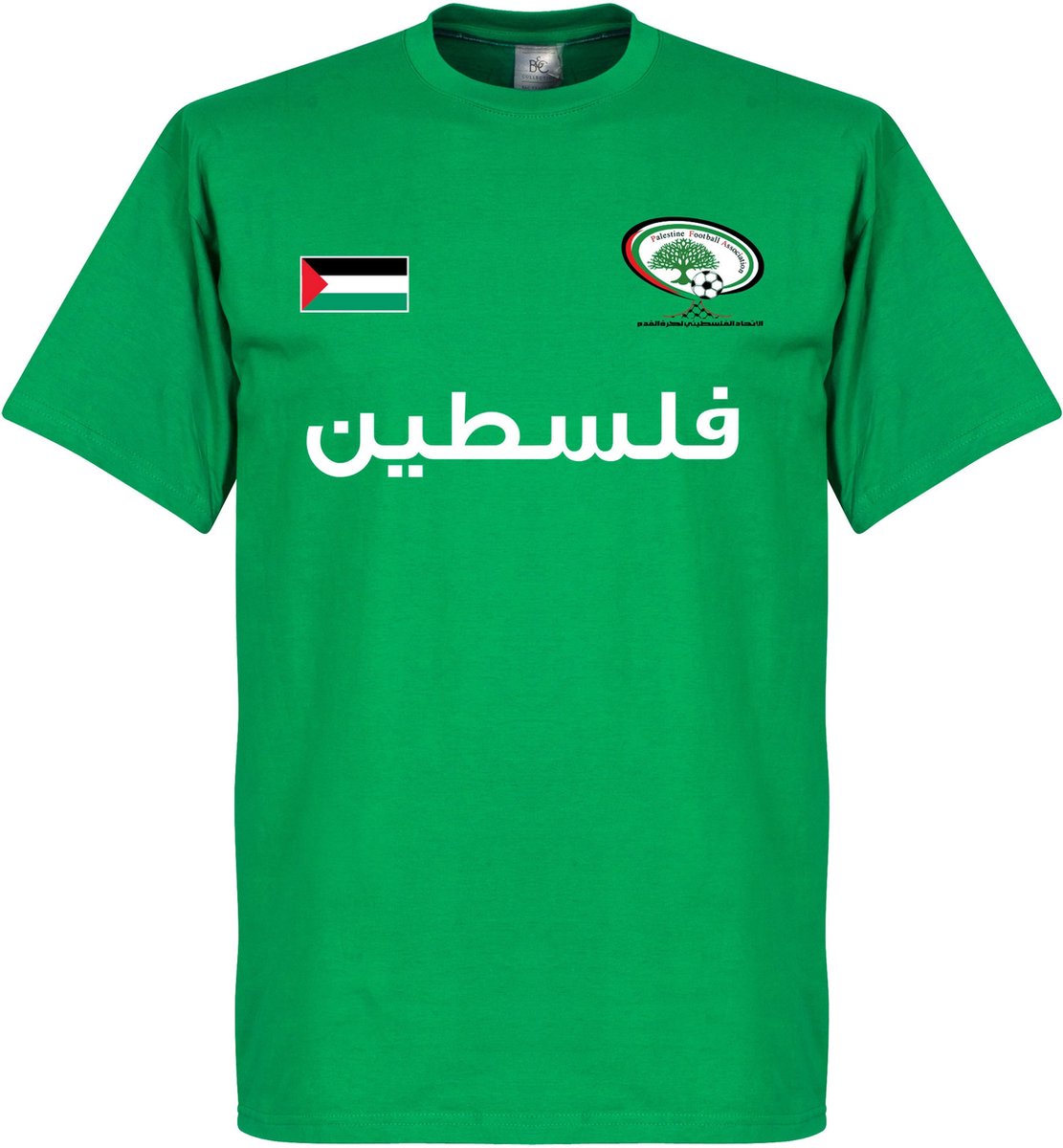 1111x1200-1 Palestina Football T-Shirt - Kinderen - 128 - Afbeelding 1