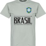 Brazilië Keeper Team T-Shirt - Licht Grijs - L