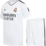 Real Madrid Voetbaltenue Thuis 2024-2025 - Voetbal Tenue Kinderen - Shirt en Broekje - Jongens en Meisjes -- Maat 128