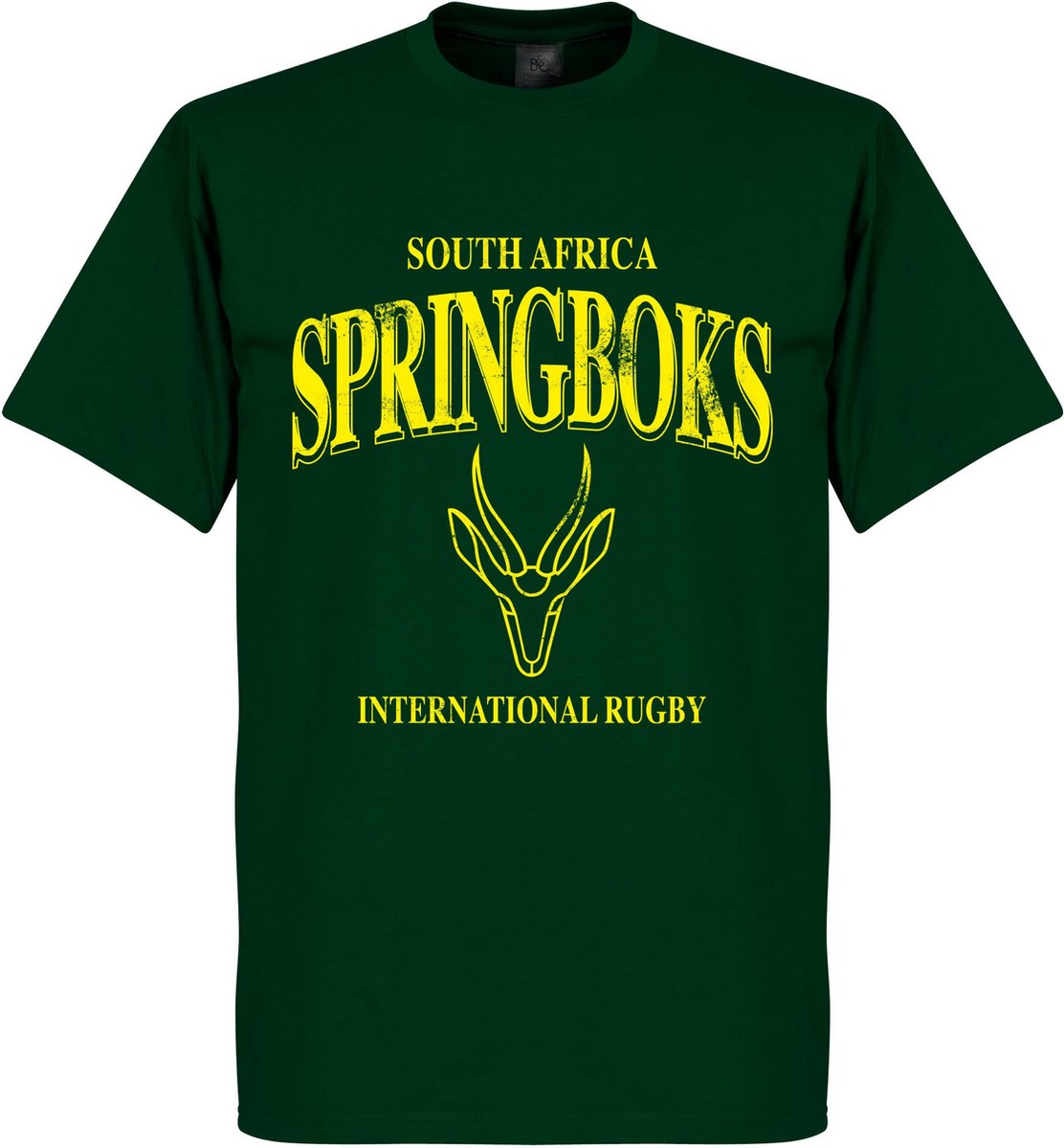 1112x1200-15 Zuid-Afrika Springboks Rugby T-Shirt - Donkergroen - S - Afbeelding 1