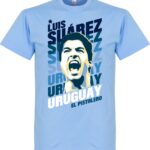 Luis Suarez Uruguay Portrait T-Shirt - XS