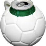 Frisdrankblikhouder met Handvat in Voetbal-Look - Ideaal voor Feestjes, Kamperen en BBQ's voor Volwassenen en Studenten