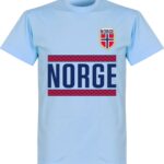 Noorwegen Team T-Shirt - Lichtblauw - Kinderen - 140
