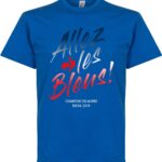 Frankrijk Allez Les Bleus WK 2018 Winners T-Shirt - Kinderen - 152