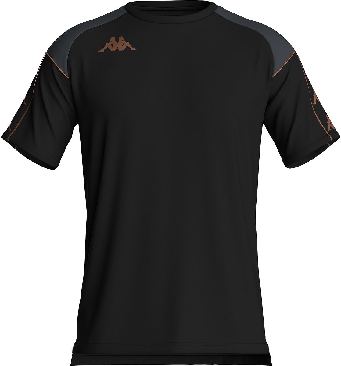 1118x1200-7 Kappa Mavio T-Shirt Heren - Zwart / Grijs | Maat: L - Afbeelding 1