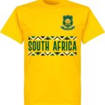 Zuid Afrika Rugby Team T-Shirt - Geel  - XXXL