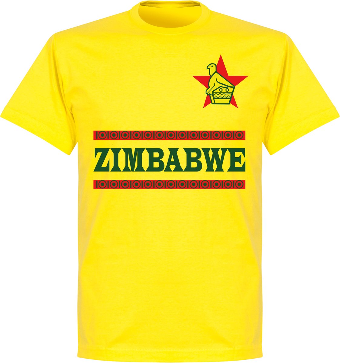 1122x1200-2 Zimbabwe Team T-Shirt - Geel - S - Afbeelding 1