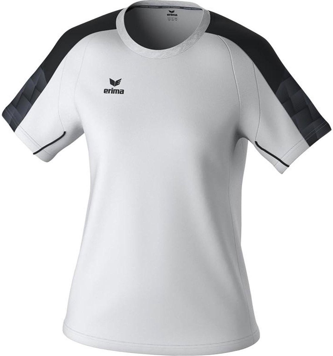 1122x1200-25 Erima Evo Star T-Shirt Dames - Wit / Zwart | Maat: 42 - Afbeelding 1