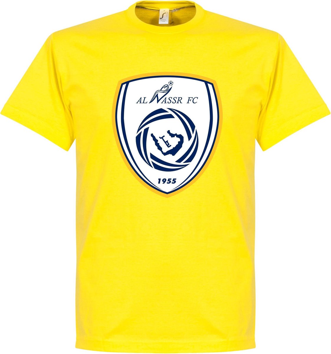 1122x1200-5 Al Nassr Logo T-Shirt - Geel - S - Afbeelding 1