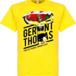 Geraint Thomas Tour 2018 Winners T-Shirt - Geel - XL
