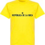 Republica De La Boca Slogan T-Shirt - Geel - S