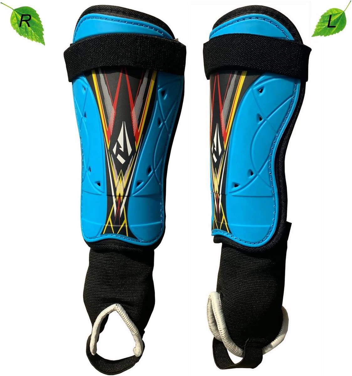 1123x1200-15 Voetbal scheenbeschermers met laag profiel voor volwassenen en jeugd - Flexibele bescherming en comfort - Afbeelding 1