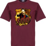 Messi 500 Club Goals T-Shirt - Bordeaux Rood - L