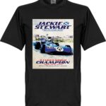Jackie Stewart Poster T-Shirt - Zwart - XXL