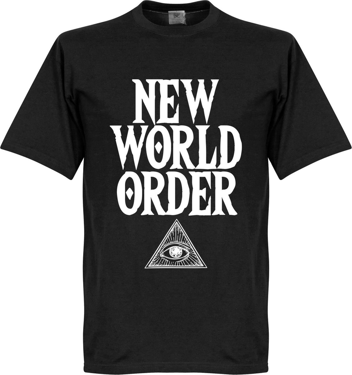 1126x1200-179 New World Order T-Shirt - Zwart - M - Afbeelding 1
