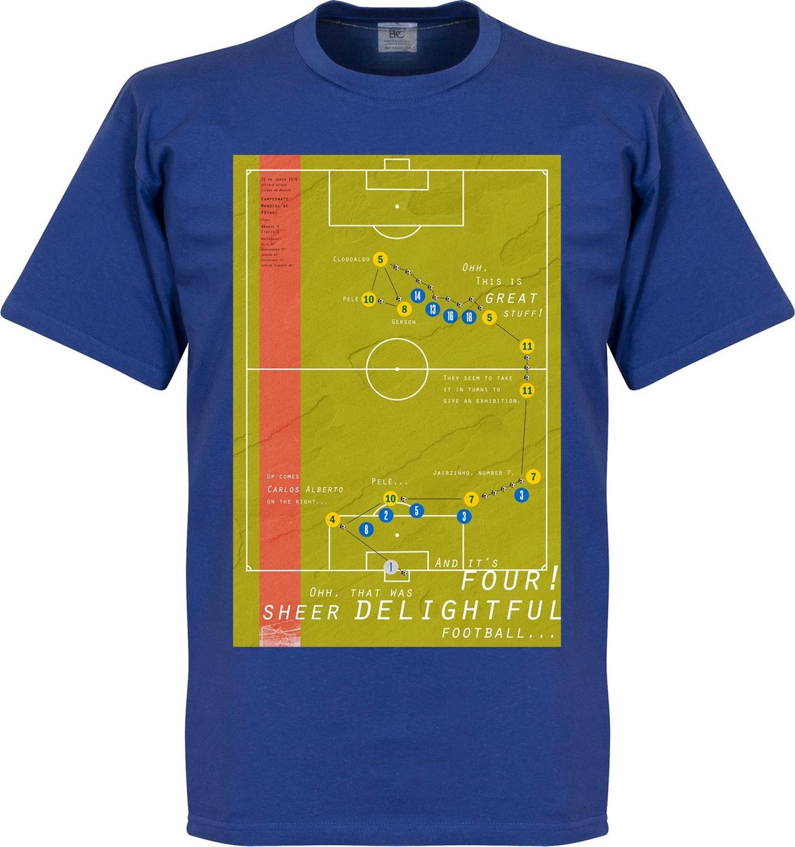 1126x1200-186 Pennarello Carlos Alberto 1970 Classic Goal T-Shirt - XXXL - Afbeelding 1