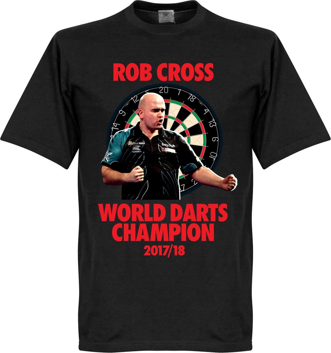 1126x1200-191 Rob Cross World Cup Of Darts 2017 T-Shirt - XXXXL - Afbeelding 1