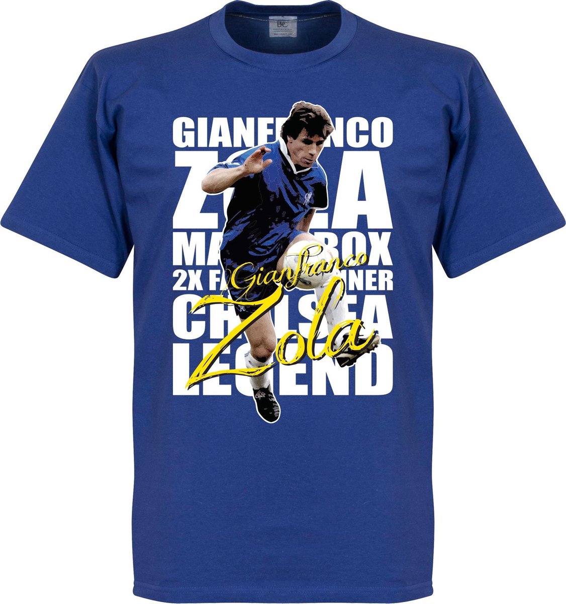 1126x1200-195 Gianfranco Zola Legend T-Shirt - S - Afbeelding 1