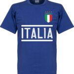 Italië Team T-Shirt - Blauw - XXL
