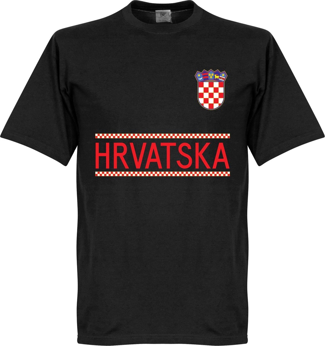1126x1200-219 Kroatië Team T-Shirt 2021-2022 - Zwart - XXL - Afbeelding 1