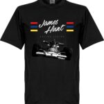 James Hunt T-Shirt - Zwart  - 5XL