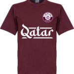 Qatar Team T-Shirt - Bordeaux Rood - XL