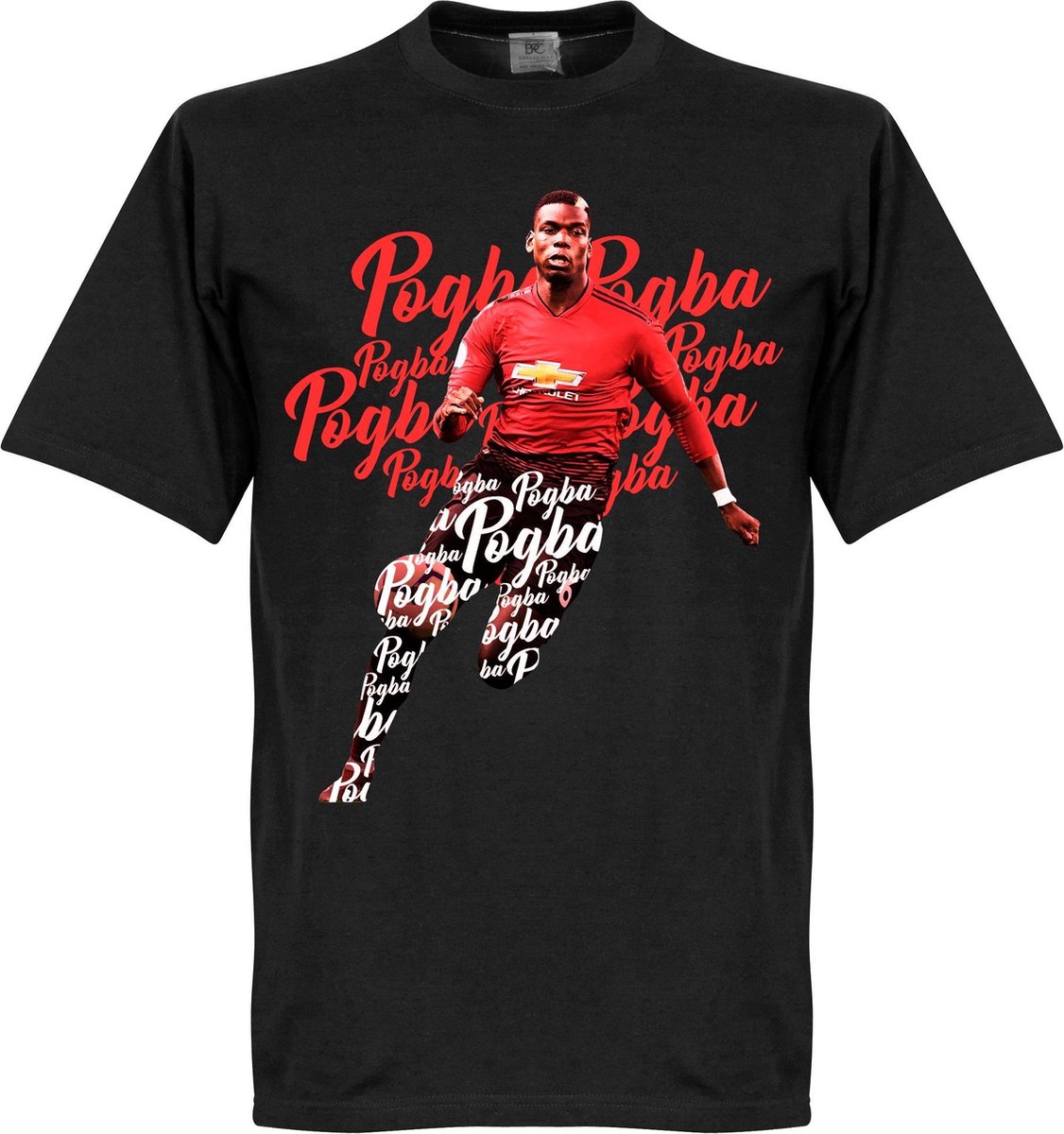 1126x1200-279 Pogba Script T-Shirt - Zwart - M - Afbeelding 1