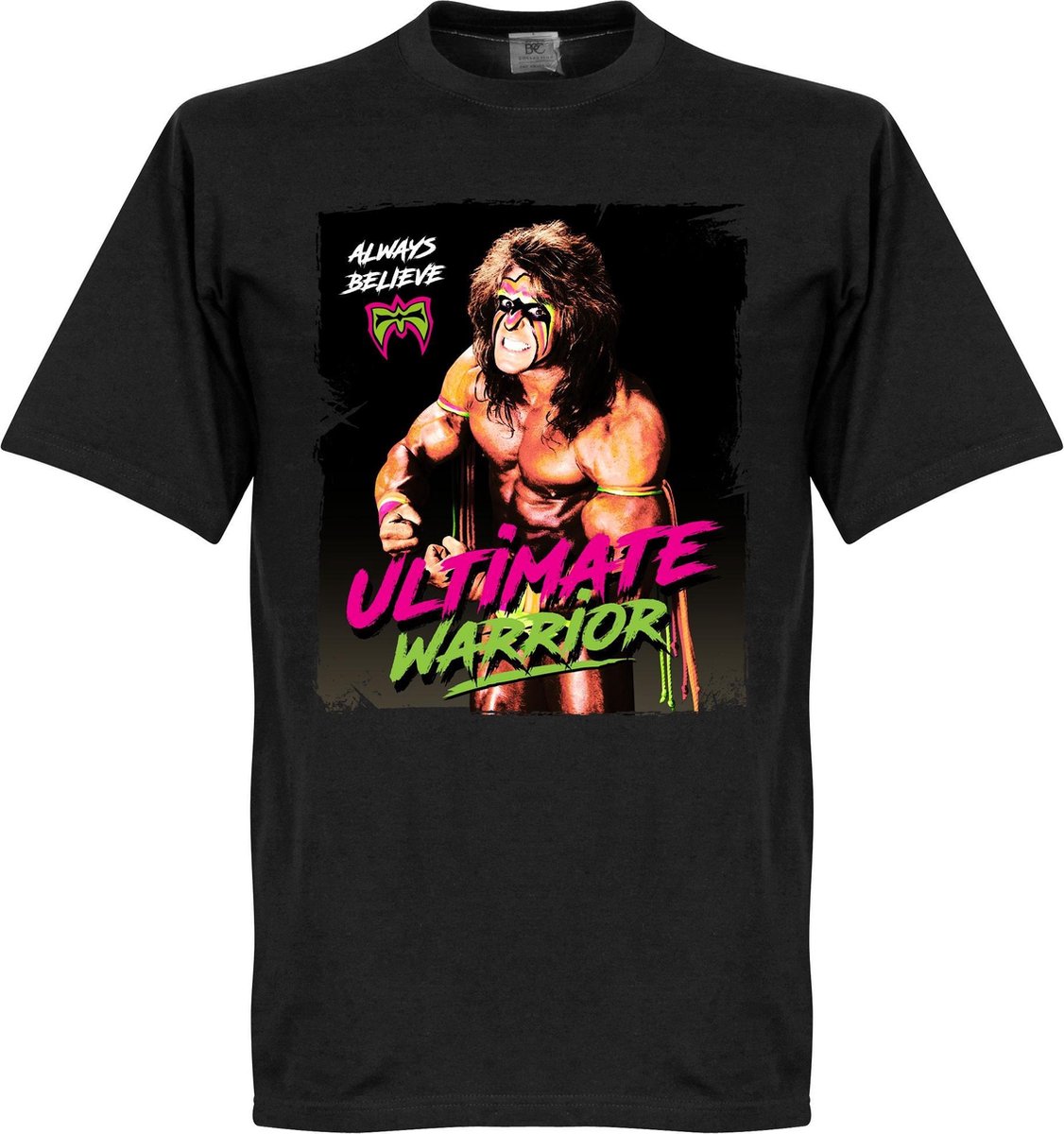1126x1200-28 Ultimate Warrior T-Shirt - Zwart - 4XL - Afbeelding 1