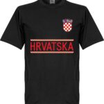 Kroatië Team T-Shirt 2021-2022 - Zwart - L