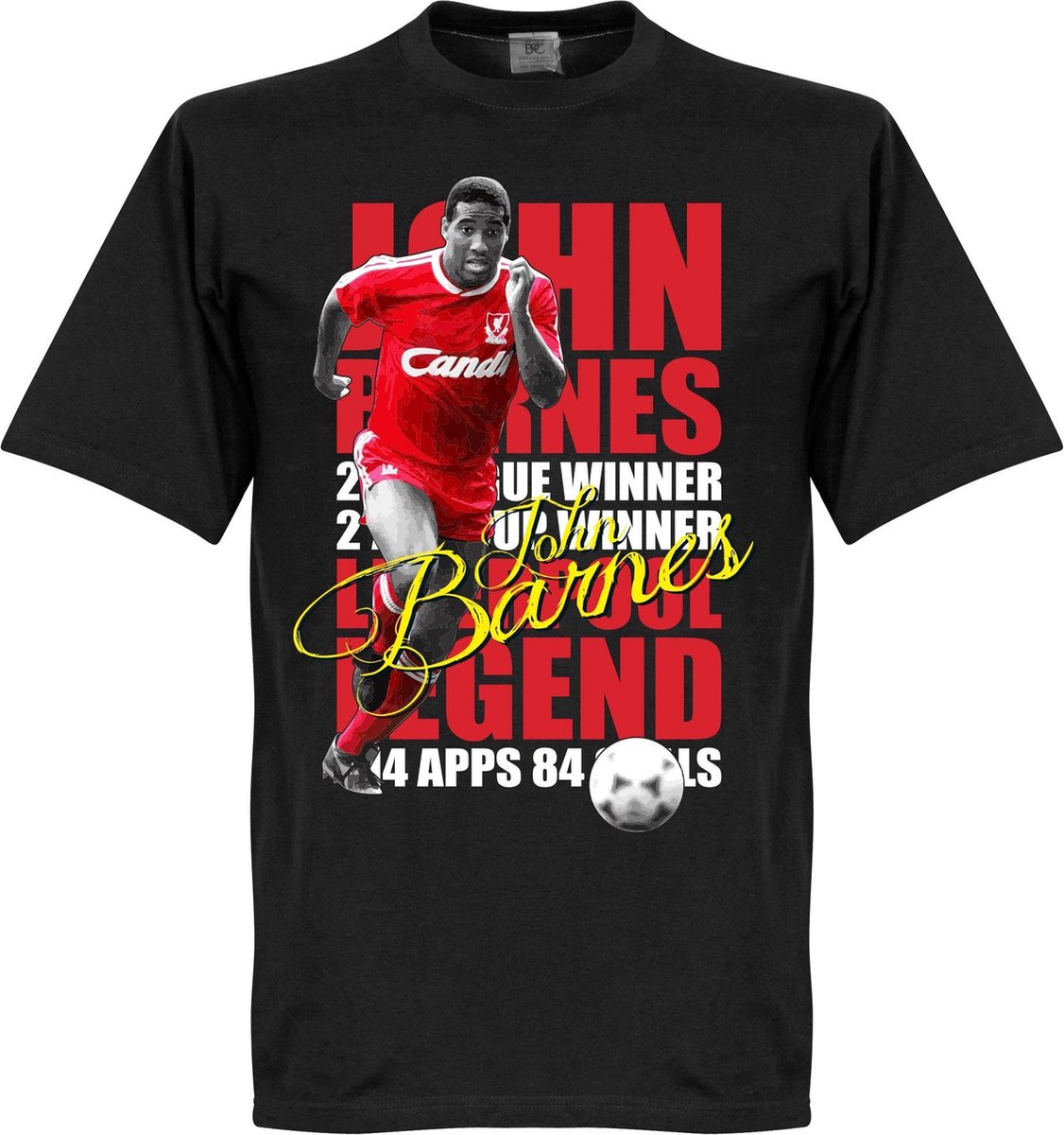 1126x1200-369 John Barnes Legend T-Shirt - XXXL - Afbeelding 1