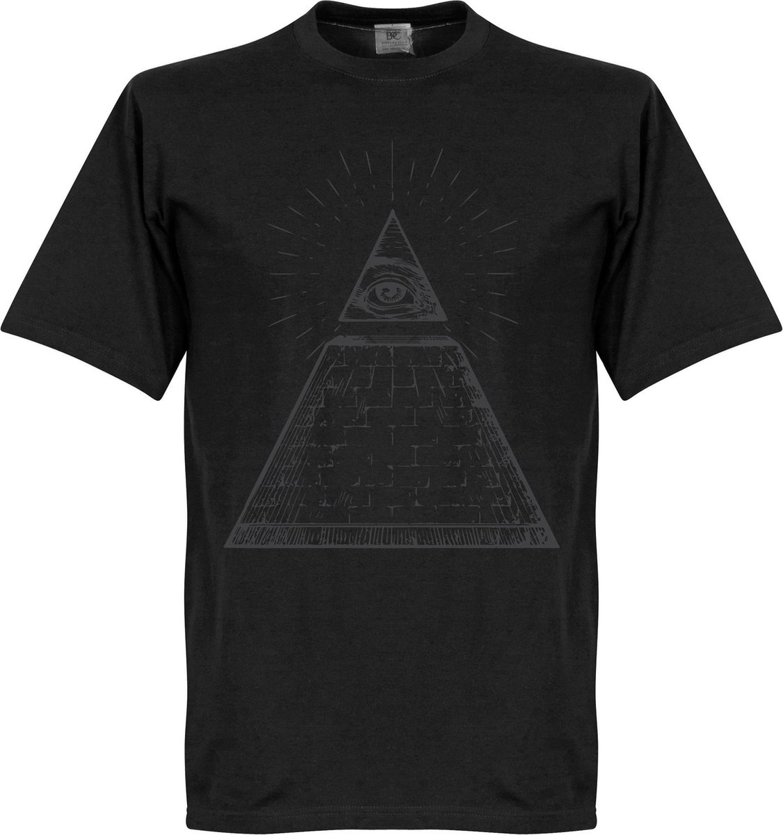 1126x1200-70 Alziend Oog T-Shirt - Zwart - XL - Afbeelding 1