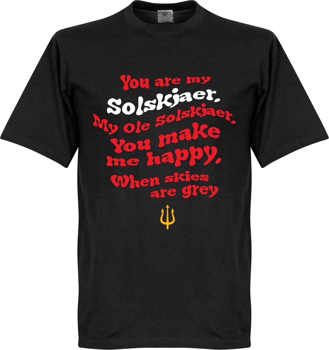 1126x1200-73 Ole Solskjaer Song T-Shirt - Zwart - XXXXL - Afbeelding 1