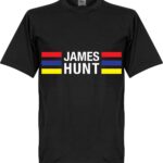 James Hunt Stripes T-Shirt - Zwart  - XS