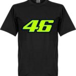 Valentino Rossi 46 T-Shirt - Zwart  - XS