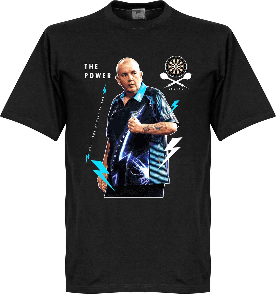 1127x1200-62 Phil the Power Taylor T-Shirt - Zwart - Kinderen - 140 - Afbeelding 1