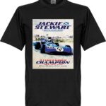 Jackie Stewart Poster T-Shirt - Zwart - XS