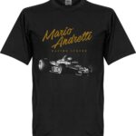 Mario Andretti T-Shirt - Zwart - XXL