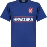 Kroatië Team T-Shirt - Blauw - XXXXL