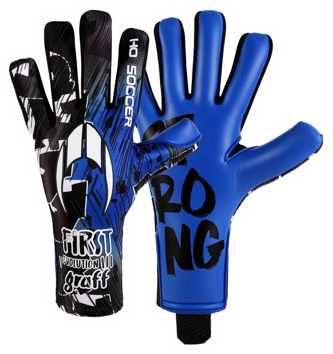 1128x1200-21 Ho Soccer First Evolution Iii Ng Keepershandschoenen Blauw,Zwart 9.5 - Afbeelding 1