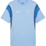 Puma Manchester City Football Archive T-shirt Met Korte Mouwen Blauw XL Man,Vrouw