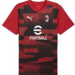 Puma Ac Milan 24/25 Voor De Wedstrijd T-shirt Met Korte Mouwen Rood S Man,Vrouw