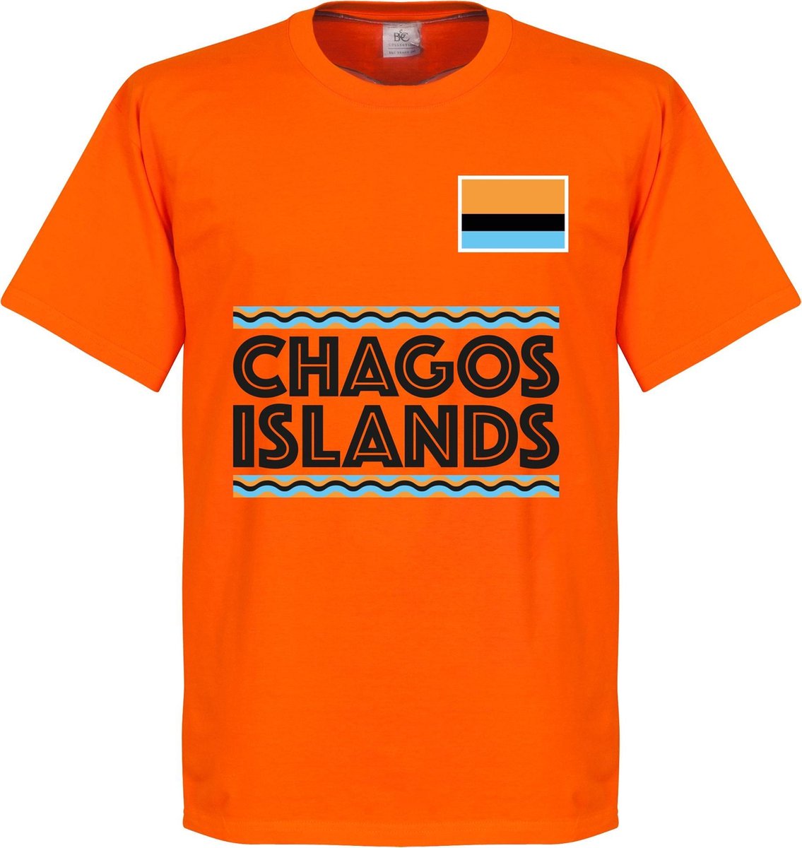 1135x1200-2 Chagos Islands Team T-Shirt - Oranje - L - Afbeelding 1