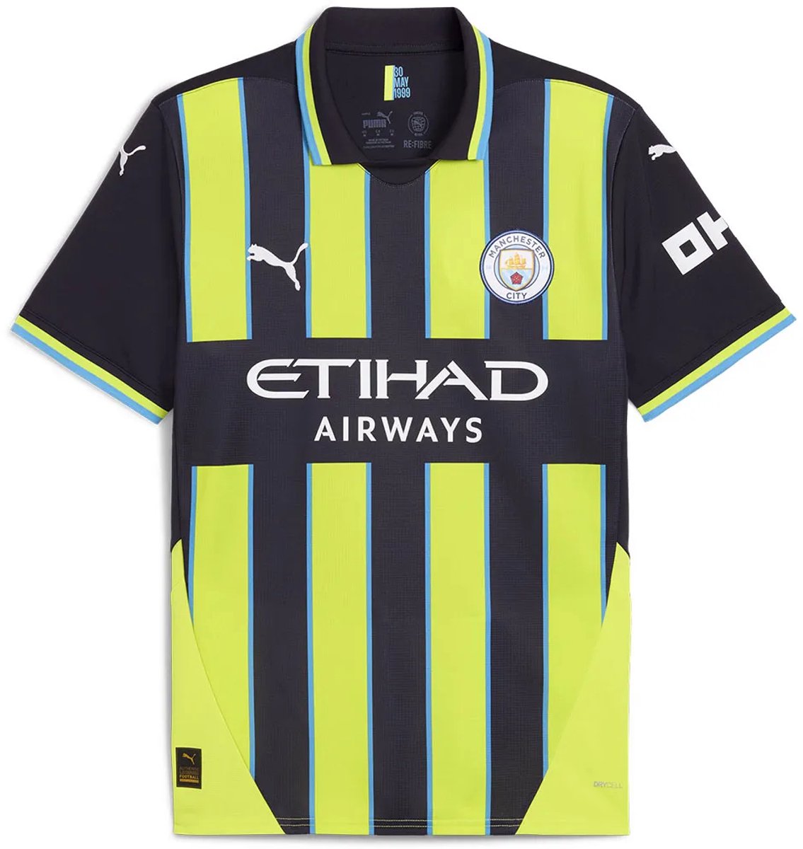 1135x1200-29 Puma Manchester City Fc 24/25 Weg T-shirt Met Korte Mouwen Geel M Man,Vrouw - Afbeelding 1