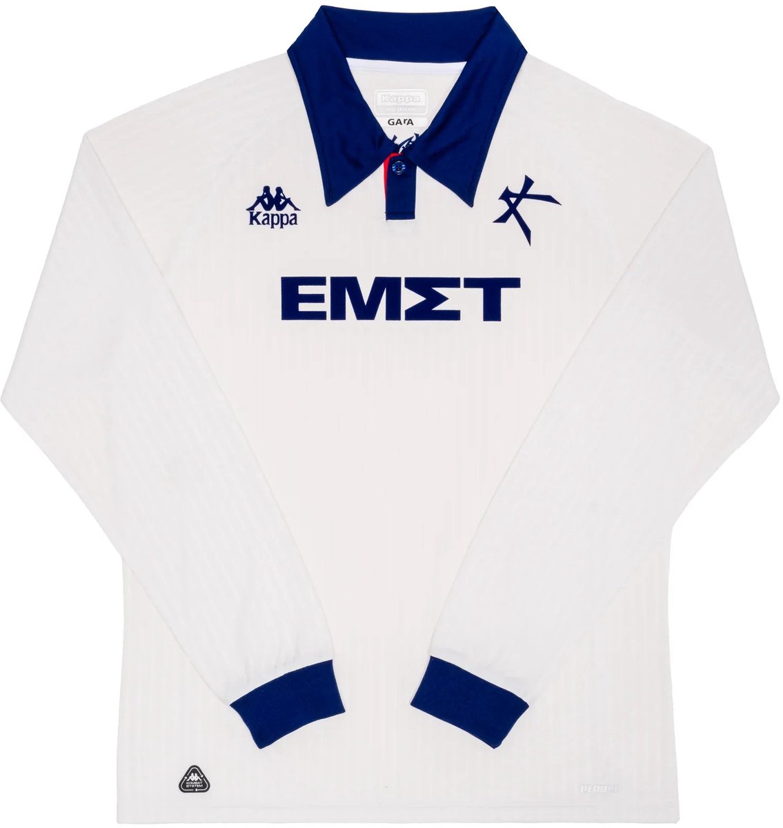 1135x1200-3 Kallithea Uithirt 2025 - Grieks Voetbalshirt - Lange Mouwen- Athens Kallithea FC - Kappa - Maat XXL - Globalsoccershop - Afbeelding 1