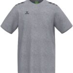 Erima Cmpt 3 Wings T-Shirt Heren - Grijs Melange / Zwart | Maat: 4XL
